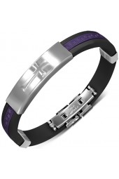 Unisex apyrankė su plieno dekoracija